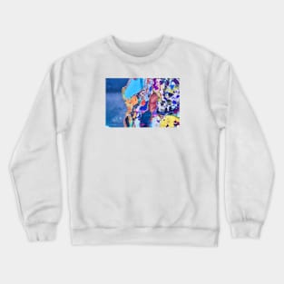 Colors of ephemeral art X / Swiss Artwork Photography Crewneck Sweatshirt